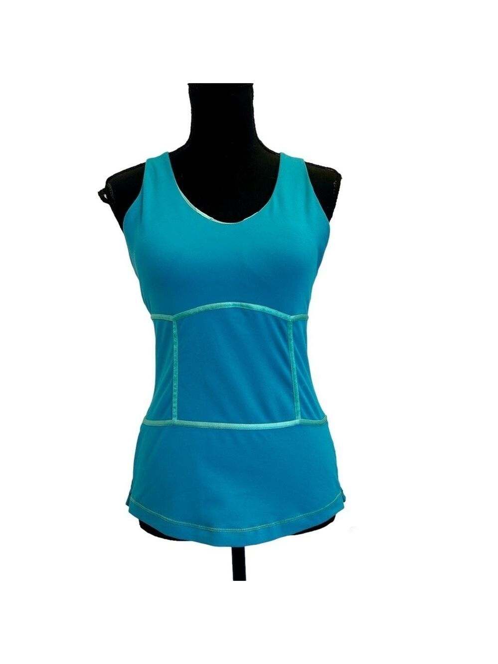 Lululemon teal blue Sirsa tank top Sz 8